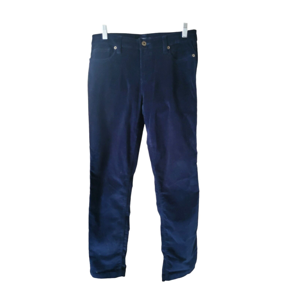 Tommy Hilfiger Blue Corduroy Straight Leg Pants Women's Sz 6 31W X 31L